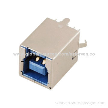 USB 3.0 Connector, Female Straight B DIP Type